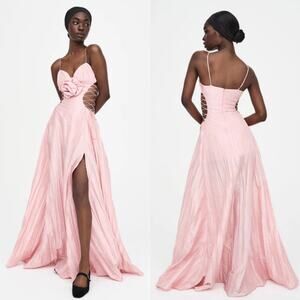 NWT For Love & Lemons Gwenyth Maxi Dress in Pink Size Medium